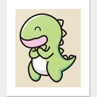 Kawaii Cute Dinosaur - Perfect baby gift for dinosaur lovers Posters and Art
